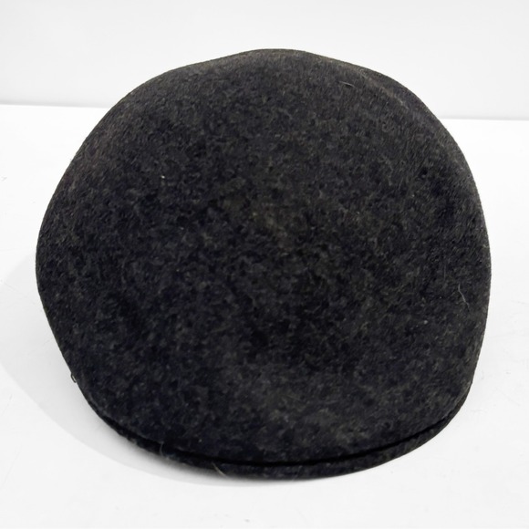 Scala Cuffley Charcoal Gray Wool Felt Newsboy Cap Hat Mens XL Retro Dapper - Picture 5 of 10